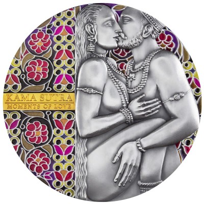 Republic of Cameroon KAMA SUTRA I series MOMENTS OF LOVE 3000 Francs 2019 Silver Coin 3 oz